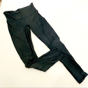 Spanx Faux Leather Moto Leggings